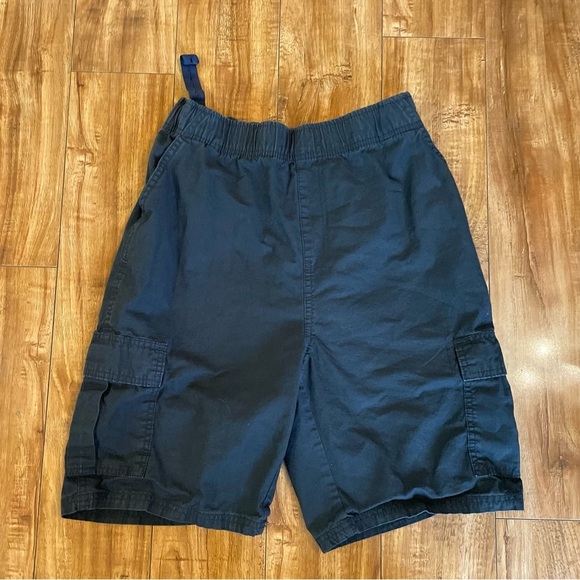 CHILDREN’S PLACE Boys Blacm Husky Cargo Shorts Waist Tighteners Size 18 - Picture 1 of 8